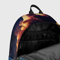 Рюкзак Разноцветные акварельные облака, цвет: 3D-принт — фото 2