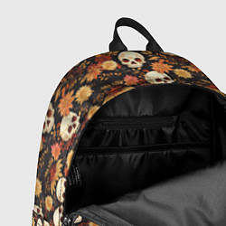 Рюкзак Черепа и цветы - паттерн, цвет: 3D-принт — фото 2