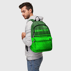 Рюкзак Genesis - green gradient посередине, цвет: 3D-принт — фото 2
