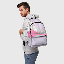 Рюкзак Геометрическая абстракция с треугольниками и пятни, цвет: 3D-принт — фото 2