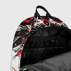 Рюкзак Красная сюрреалистичная абстракция, цвет: 3D-принт — фото 2