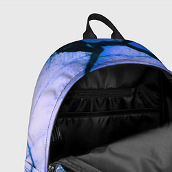 Рюкзак Трещины на абстрактном синем фоне, цвет: 3D-принт — фото 2