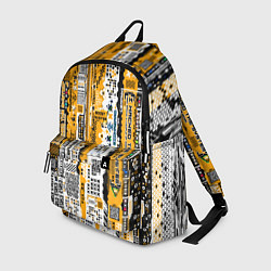 Рюкзак Cyberpunk pattern yellow, цвет: 3D-принт