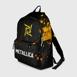 Рюкзак Metallica - gold gradient по-центру, цвет: 3D-принт