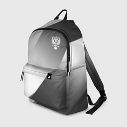 Рюкзак Герб России серый градиент, цвет: 3D-принт