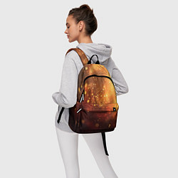 Рюкзак Золотая блестящая текстура, цвет: 3D-принт — фото 2