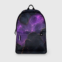 Рюкзак Фиолетовый разлом с молниями, цвет: 3D-принт — фото 2