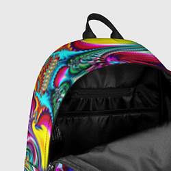 Рюкзак Абстракция узор фракталы, цвет: 3D-принт — фото 2