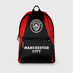 Рюкзак Manchester City - red gradient по-центру, цвет: 3D-принт — фото 2