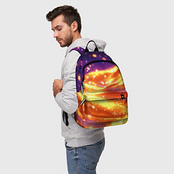 Рюкзак Золотая волнистая текстура, цвет: 3D-принт — фото 2