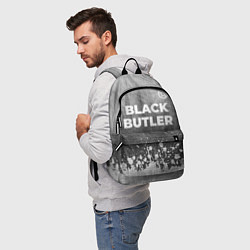 Рюкзак Black Butler - grey gradient посередине, цвет: 3D-принт — фото 2