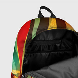 Рюкзак Жаркая полосатая абстракция, цвет: 3D-принт — фото 2