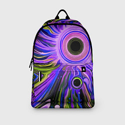 Рюкзак Абстрактный неоновый космос - чёрная дыра, цвет: 3D-принт — фото 2