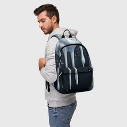 Рюкзак Белая объемная слизь текстура, цвет: 3D-принт — фото 2