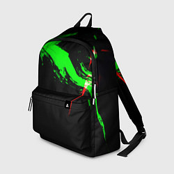 Рюкзак Color black green red