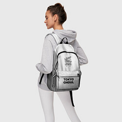 Рюкзак Tokyo Ghoul - white gradient по-центру, цвет: 3D-принт — фото 2