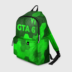Рюкзак GTA 6 - green gradient посередине, цвет: 3D-принт