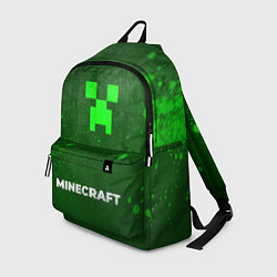 Рюкзак Minecraft - green gradient по-центру, цвет: 3D-принт