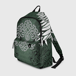 Рюкзак Древние руны и древо жизни с крыльями, цвет: 3D-принт