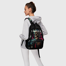Рюкзак Самурай с маской черепа, цвет: 3D-принт — фото 2
