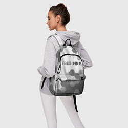 Рюкзак Free Fire - white gradient посередине, цвет: 3D-принт — фото 2