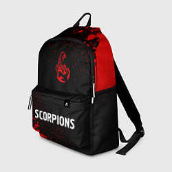 Рюкзак Scorpions - red gradient по-центру, цвет: 3D-принт