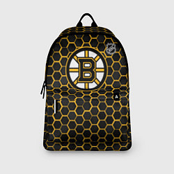 Рюкзак Бостон Брюинз - черные соты, цвет: 3D-принт — фото 2