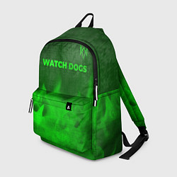 Рюкзак Watch Dogs - green gradient посередине, цвет: 3D-принт