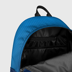 Рюкзак Из голубого в чёрный градиент с точками, цвет: 3D-принт — фото 2