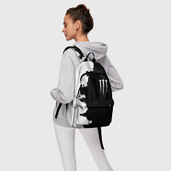 Рюкзак Monster energy краски белые, цвет: 3D-принт — фото 2