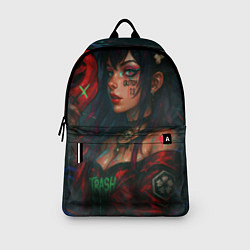 Рюкзак Девушка с маской киберпанк, цвет: 3D-принт — фото 2