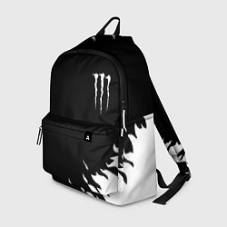 Рюкзак Monster energy fire white, цвет: 3D-принт