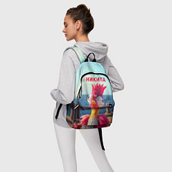 Рюкзак Никита - загрузка - смешной петух, цвет: 3D-принт — фото 2