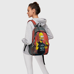 Рюкзак Гомер в футболке Linkin Park, цвет: 3D-принт — фото 2