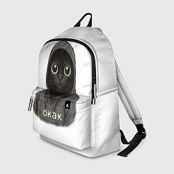 Рюкзак Мем окак с котом, цвет: 3D-принт