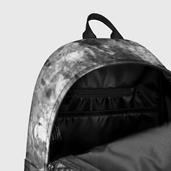 Рюкзак Абстракция - grey and white paint strokes, цвет: 3D-принт — фото 2