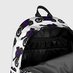 Рюкзак The motorcycle is dark purple, цвет: 3D-принт — фото 2