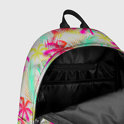 Рюкзак Palm yellow pink, цвет: 3D-принт — фото 2