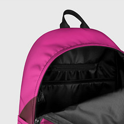 Рюкзак Малиновый градиент комбинированный узор, цвет: 3D-принт — фото 2
