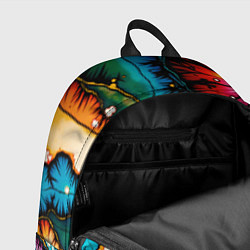 Рюкзак Разноцветный узор, цвет: 3D-принт — фото 2