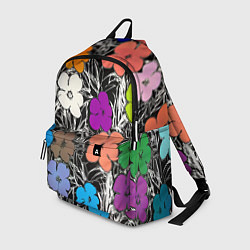 Рюкзак Уорхол цветы флуоресцент поп-арт, цвет: 3D-принт