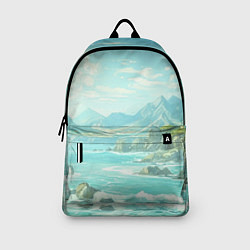 Рюкзак Художественный берег со скалами, цвет: 3D-принт — фото 2
