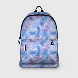 Рюкзак Узор из голубых и сиреневых перьев, цвет: 3D-принт — фото 2