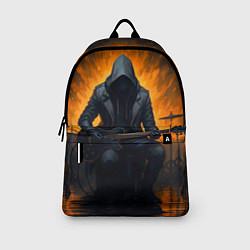 Рюкзак Гитарист играющий в пламени, цвет: 3D-принт — фото 2