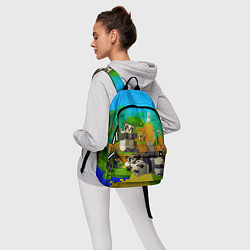 Рюкзак Майнкрафт - панды, цвет: 3D-принт — фото 2
