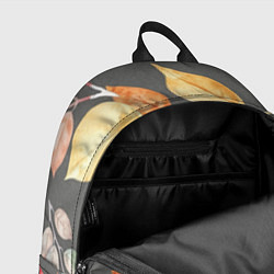 Рюкзак Шумный листопад на сером, цвет: 3D-принт — фото 2