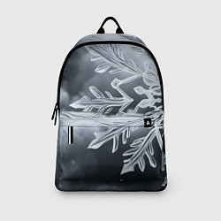 Рюкзак Снежинка на черно белое, цвет: 3D-принт — фото 2
