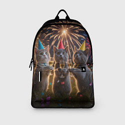 Рюкзак Праздничные коты, цвет: 3D-принт — фото 2