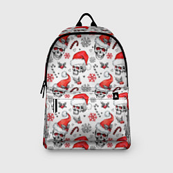 Рюкзак Новогодние черепа, цвет: 3D-принт — фото 2