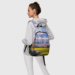 Рюкзак Сакура у подножия Фудзиямы, цвет: 3D-принт — фото 2